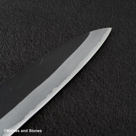 Hatsukokoro Aosagi Blue 2 Kurouchi Gyuto 240mm Black Chacate
