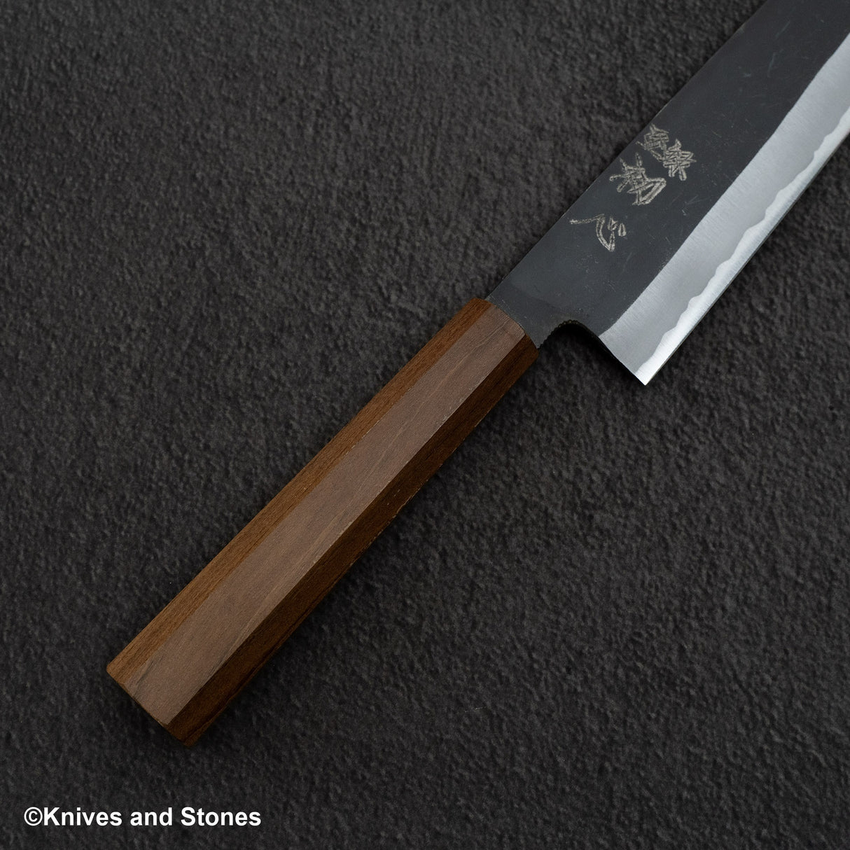 Hatsukokoro Aosagi Blue 2 Kurouchi Gyuto 240mm Black Chacate