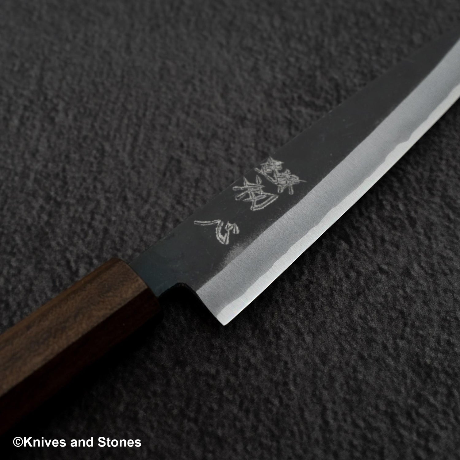 Hatsukokoro Aosagi Blue 2 Kurouchi Petty 150mm Black Chacate