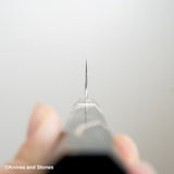 銀河初心 ATS34 大馬士革牛刀 210mm 染色樺木