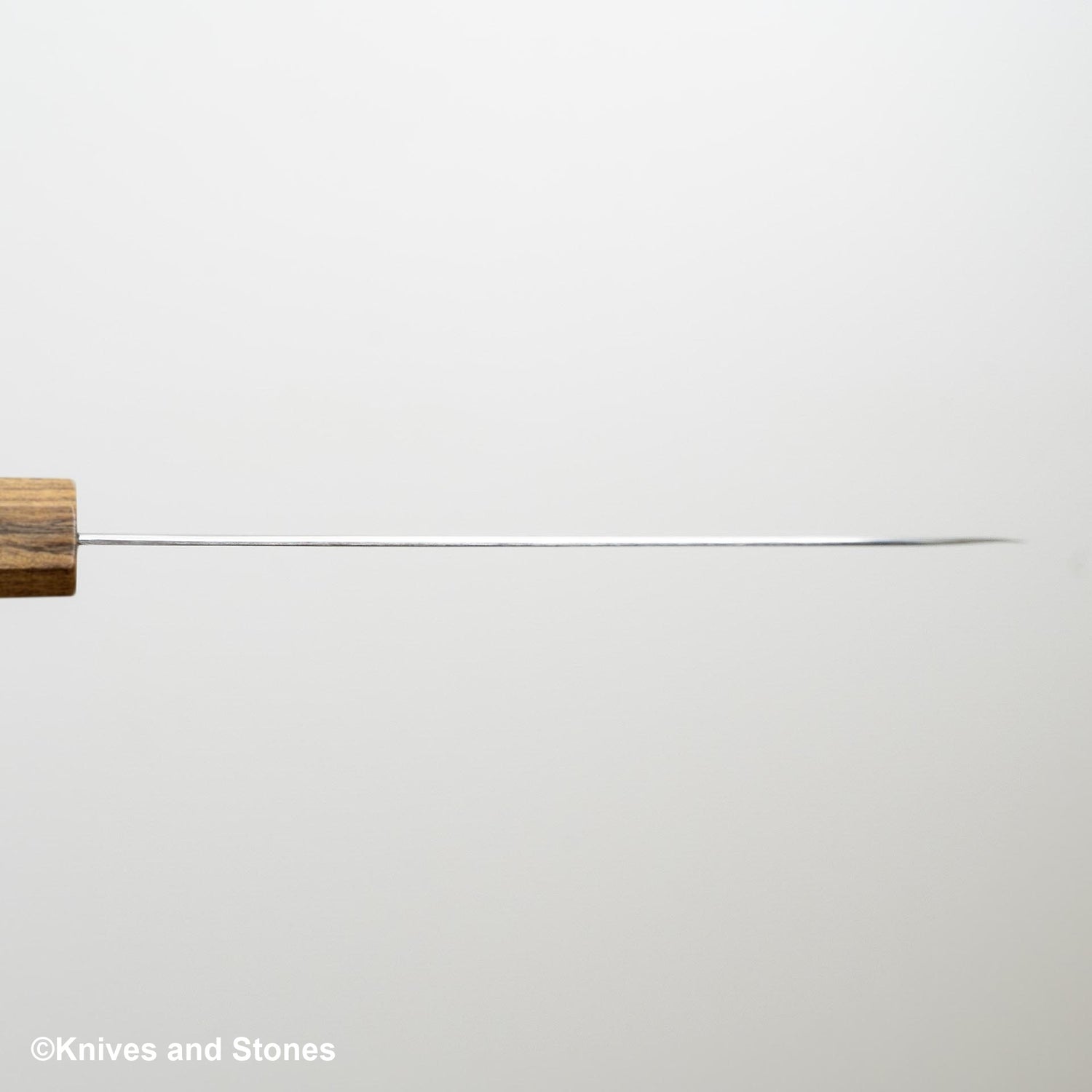 Hatsukokoro Ginso Ginsan Nickel Damascus Santoku 180mm Black Chacate