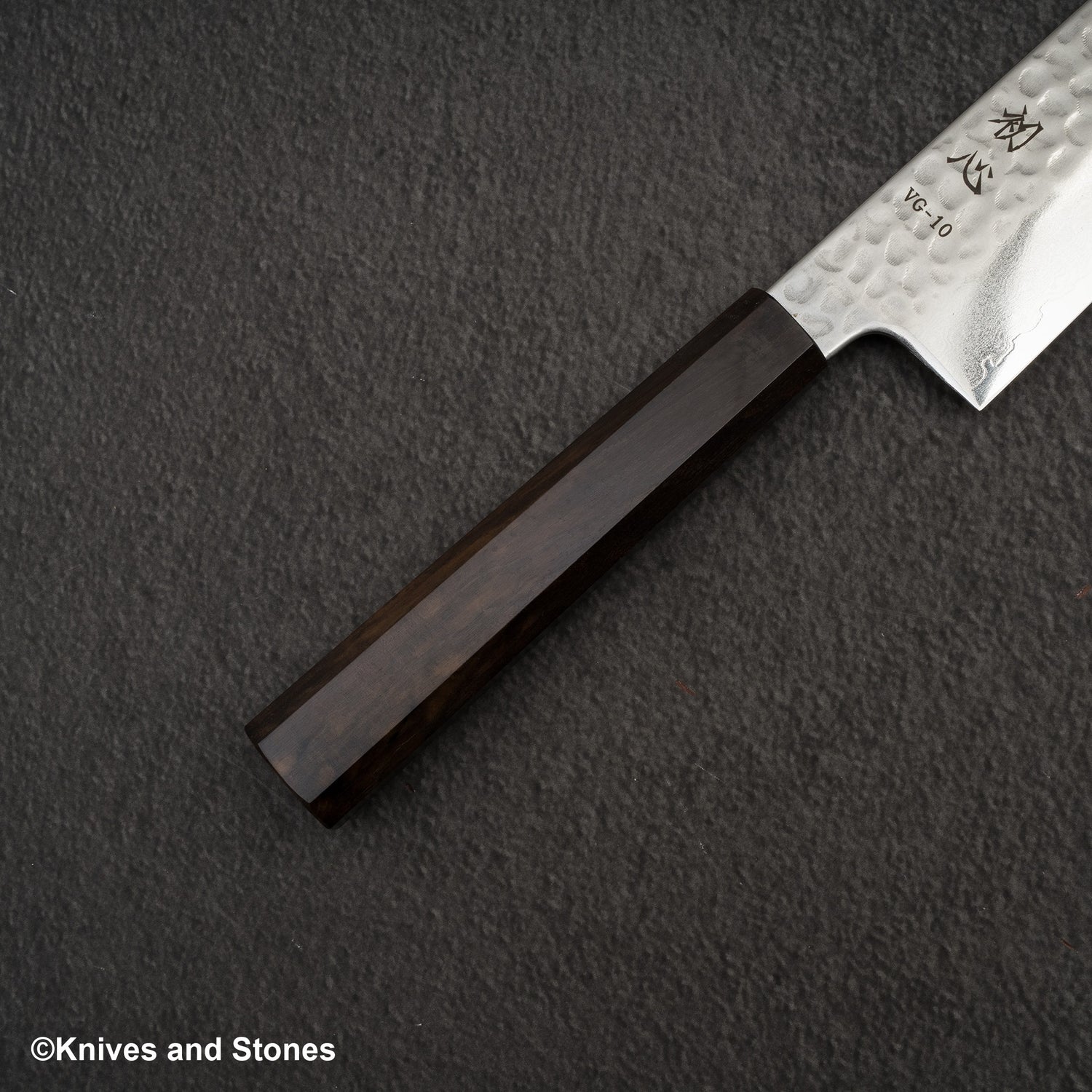 Hatsukokoro Hayabusa VG10 大馬士革土目三德 180mm 烏木手柄