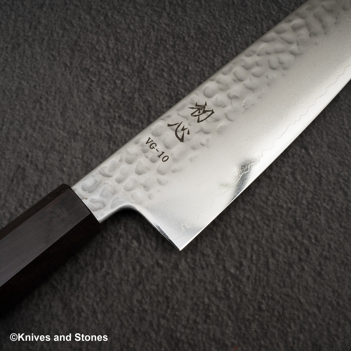 Hatsukokoro Hayabusa VG10 大馬士革土目三德 180mm 烏木手柄