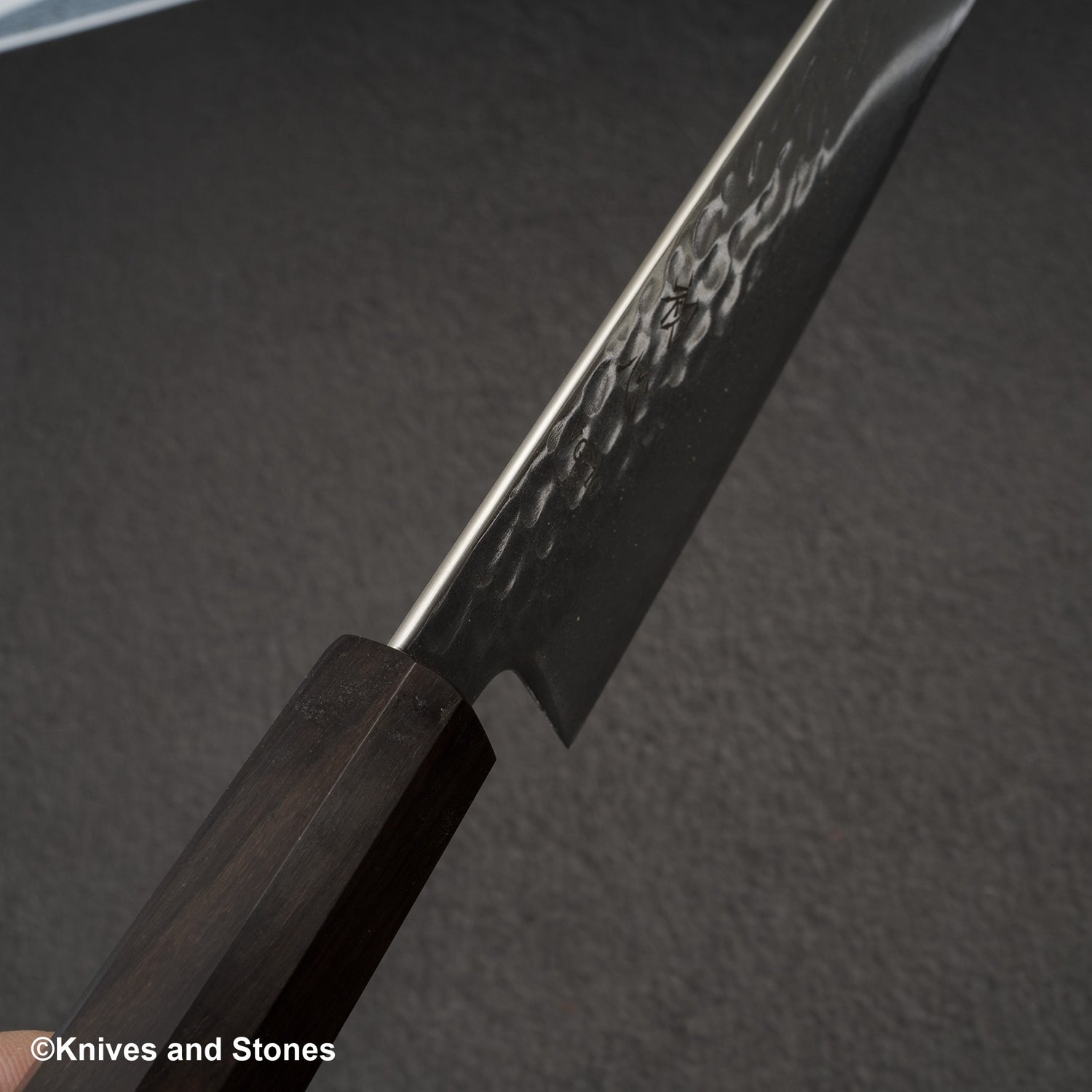 Hatsukokoro Hayabusa VG10 大馬士革土目三德 180mm 烏木手柄