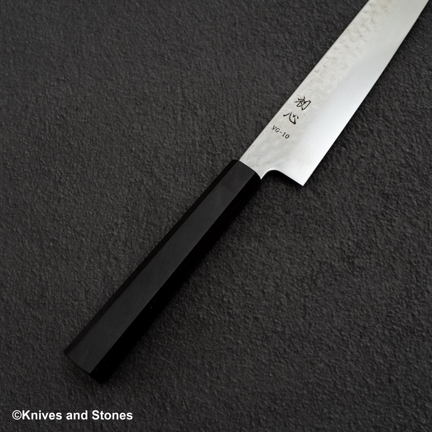 Hatsukokoro Hayabusa VG10 大馬士革土目筋引 270mm 烏木手柄