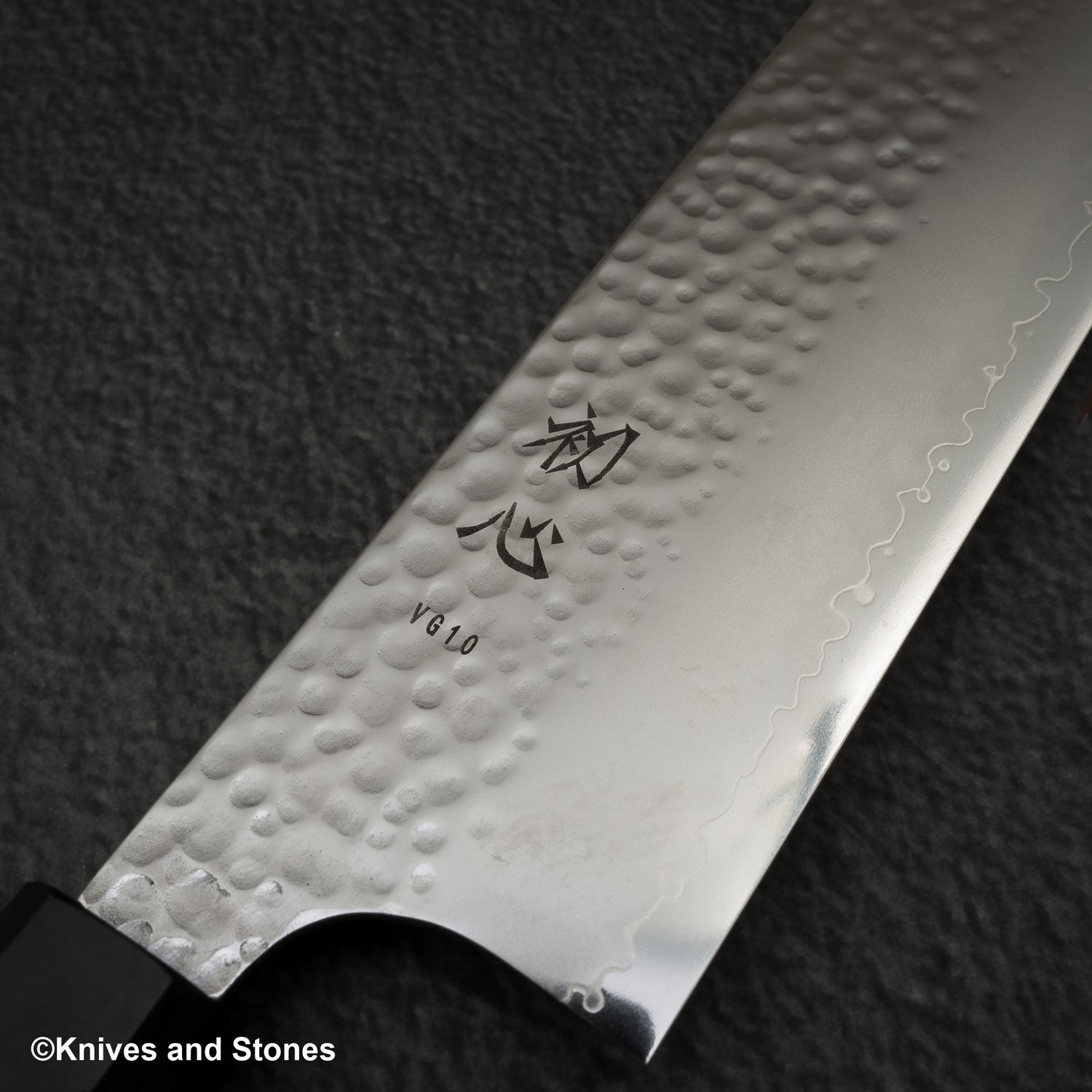 Hatsukokoro Hayabusa VG10 Tsuchime Sanmai Nakiri 180mm Ebony