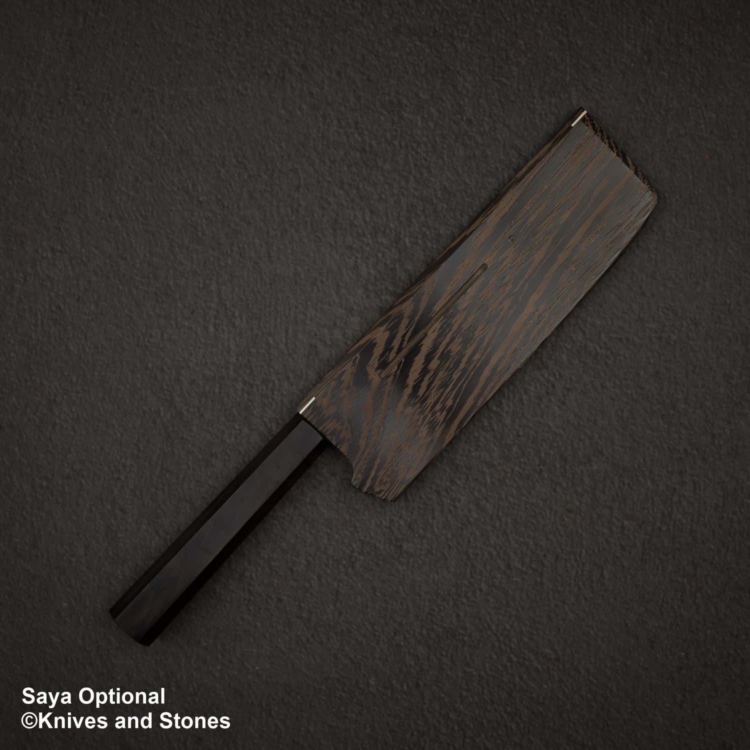 Hatsukokoro Hayabusa VG10 Tsuchime Sanmai Nakiri 180mm Ebony