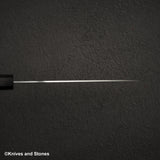 Hatsukokoro Hayabusa VG10 Tsuchime Sanmai Santoku 180mm Ebony