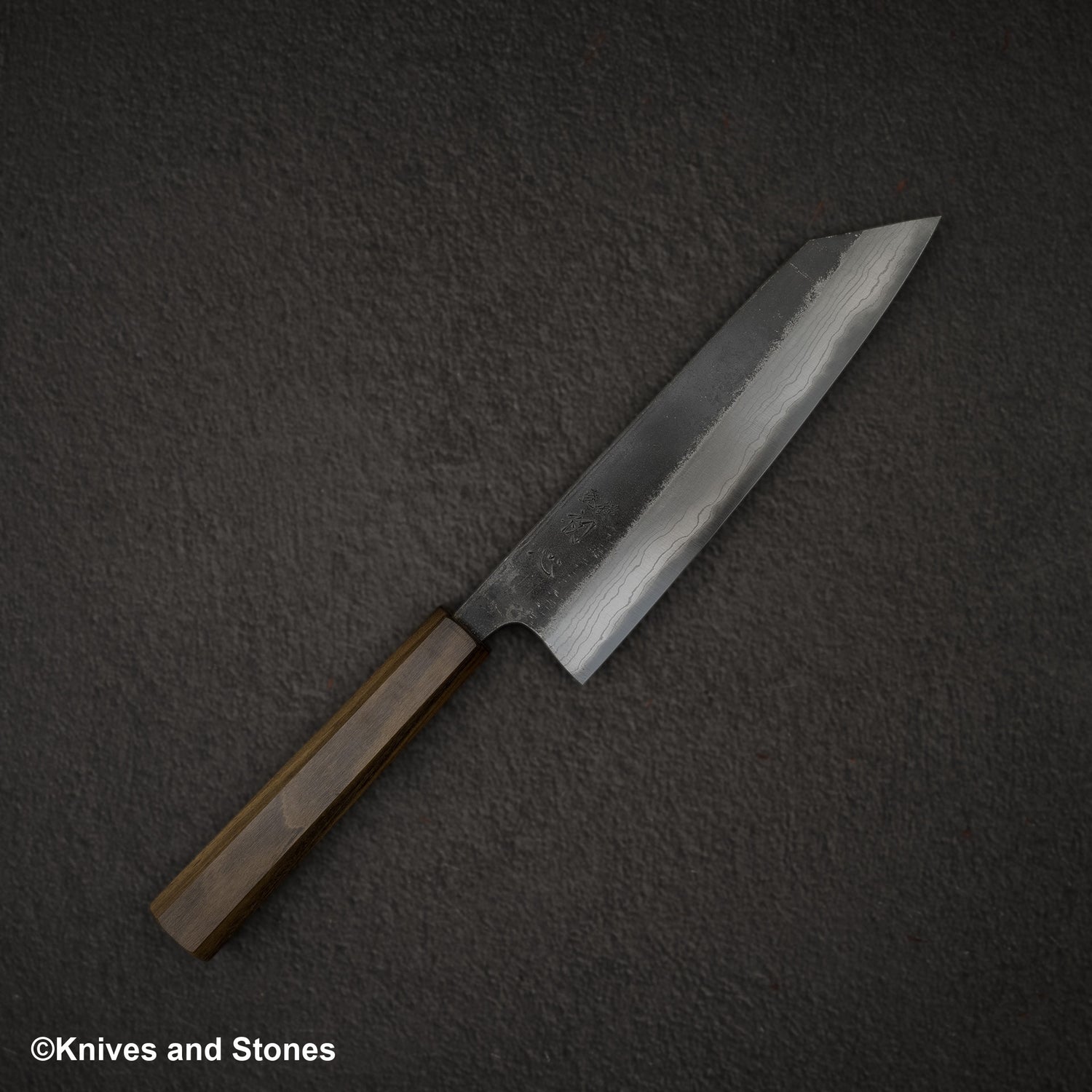 Hatsukokoro Kumokage Blue 2 Kurouchi Damascus Bunka 180mm