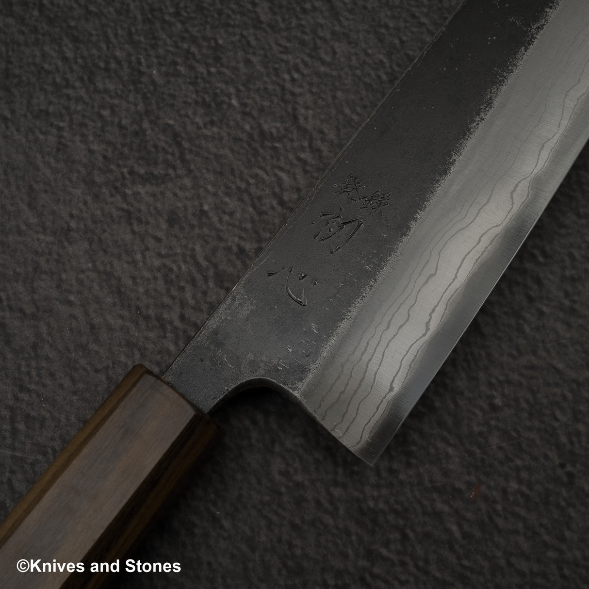 初心雲影 藍色 2 黑內大馬士革文化 180mm