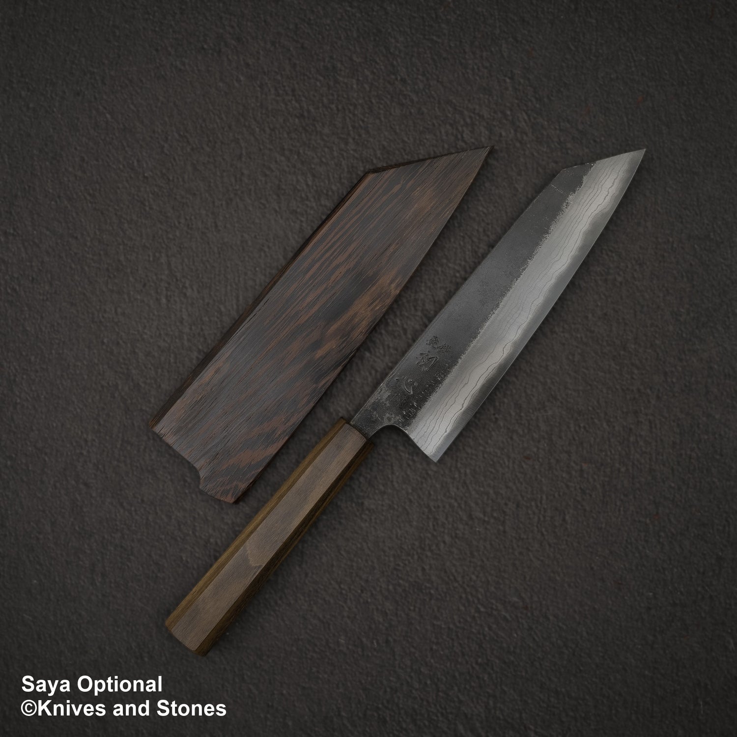 Hatsukokoro Kumokage Blue 2 Kurouchi Damascus Bunka 180mm