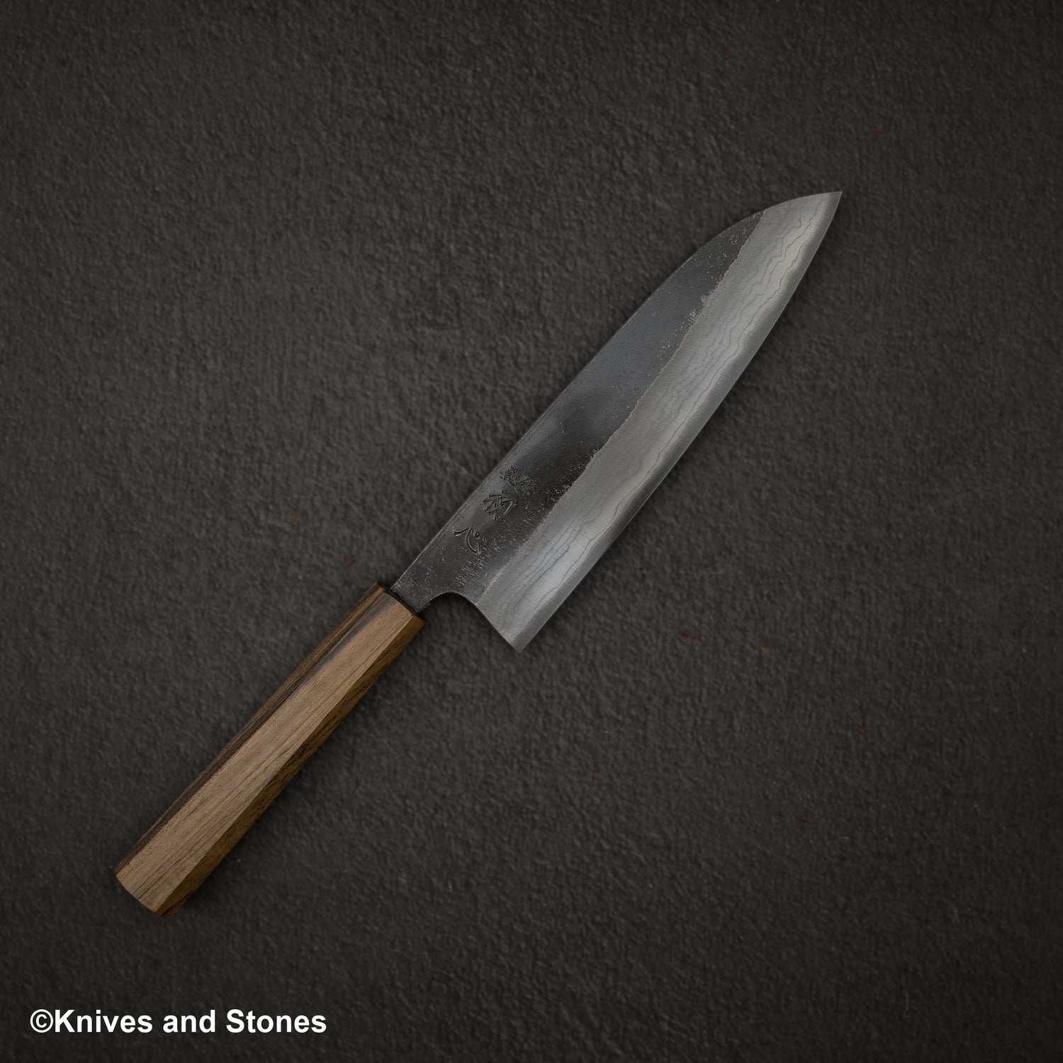 初心雲影 藍色 2 黑內大馬士革 三德 180mm 黑色 Chacate