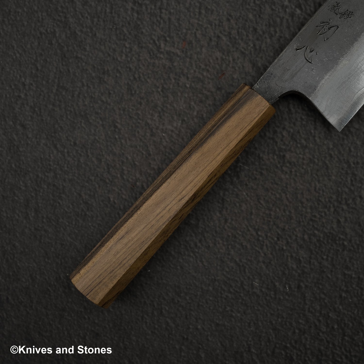 初心雲影 藍色 2 黑內大馬士革 三德 180mm 黑色 Chacate