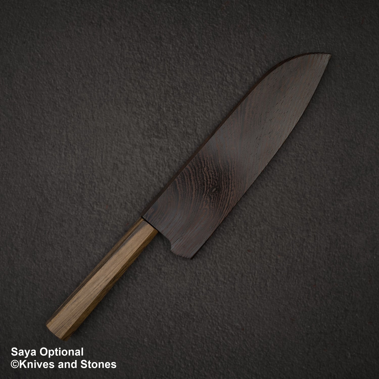 初心雲影 藍色 2 黑內大馬士革 三德 180mm 黑色 Chacate