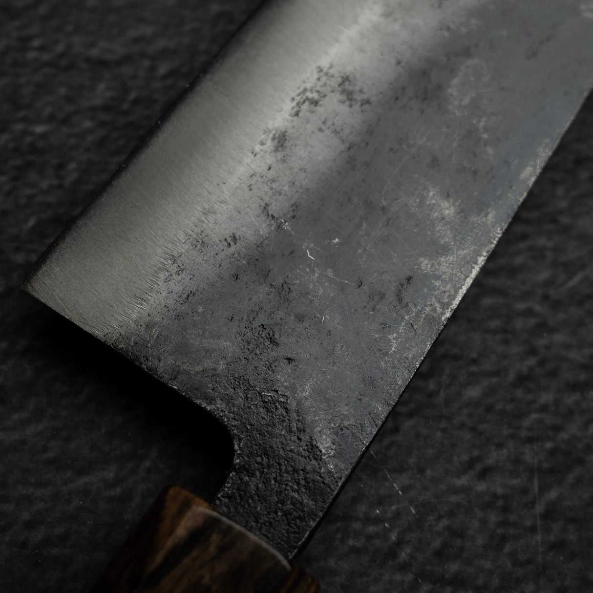 初心 黑鐵 青鋼二號 黑打 三德刀 165mm 灰檀