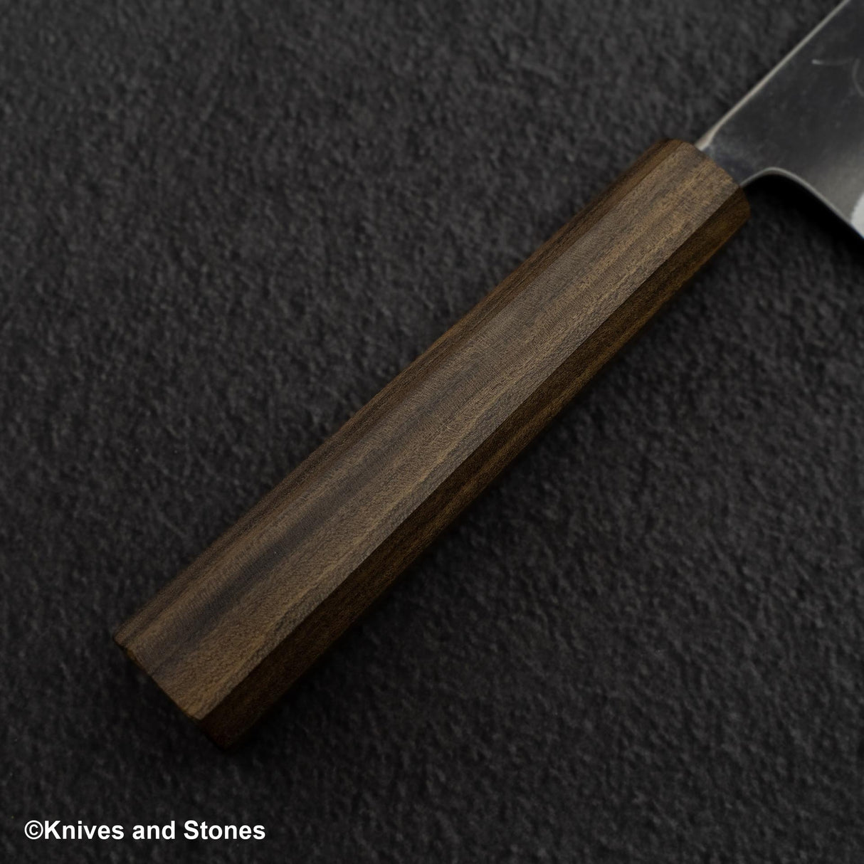 Hatsukokoro Kurokaze White 2 Kurouchi Gyuto 180mm Stainless Clad Black Chacate