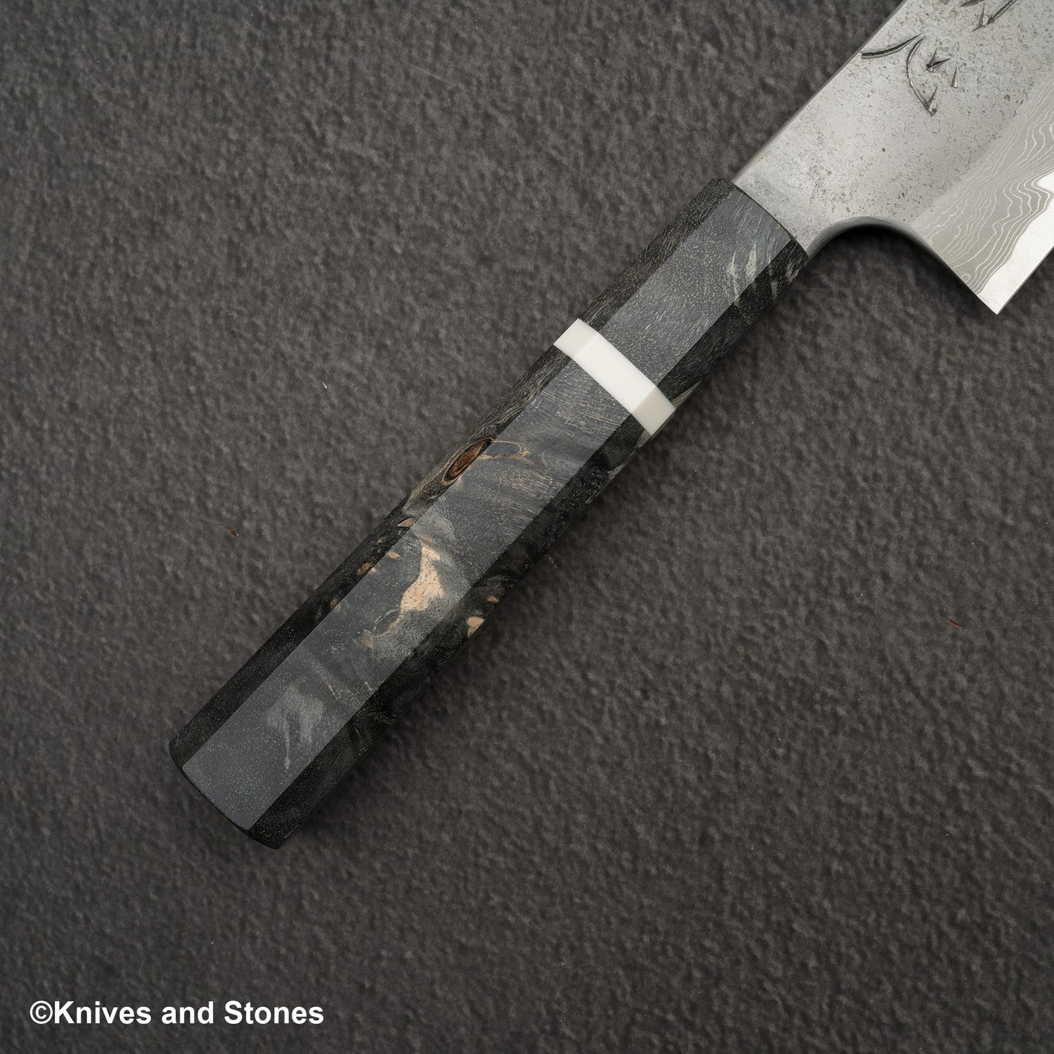 Nigara x Hatsukokoro Ryusui Blue 2 大馬士革 Nashiji Gyuto 210mm