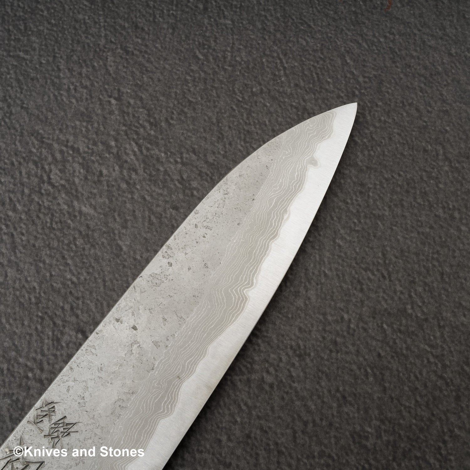 Nigara x Hatsukokoro Ryusui Blue 2 大馬士革 Nashiji Gyuto 210mm