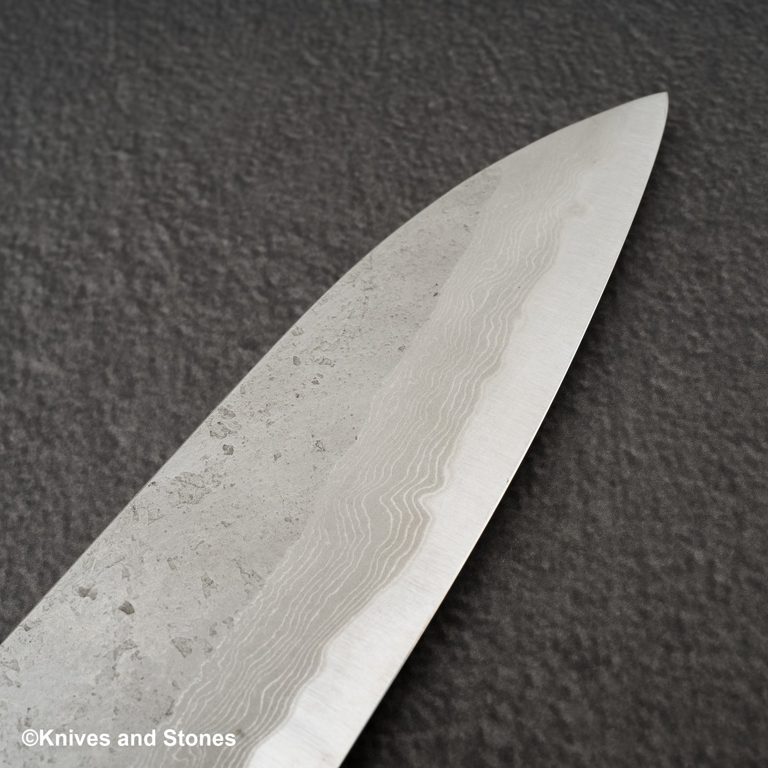 Nigara x Hatsukokoro Ryusui Blue 2 大馬士革 Nashiji Gyuto 210mm
