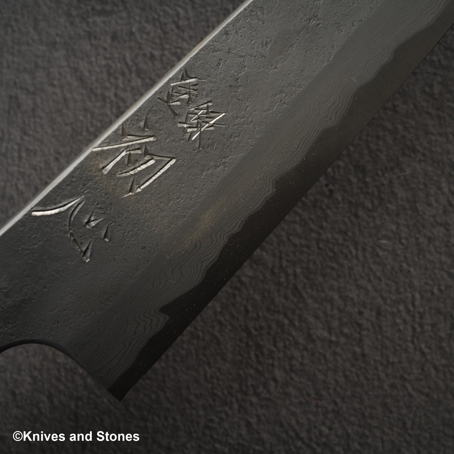 Nigara x Hatsukokoro Ryusui Blue 2 大馬士革 Nashiji Gyuto 210mm