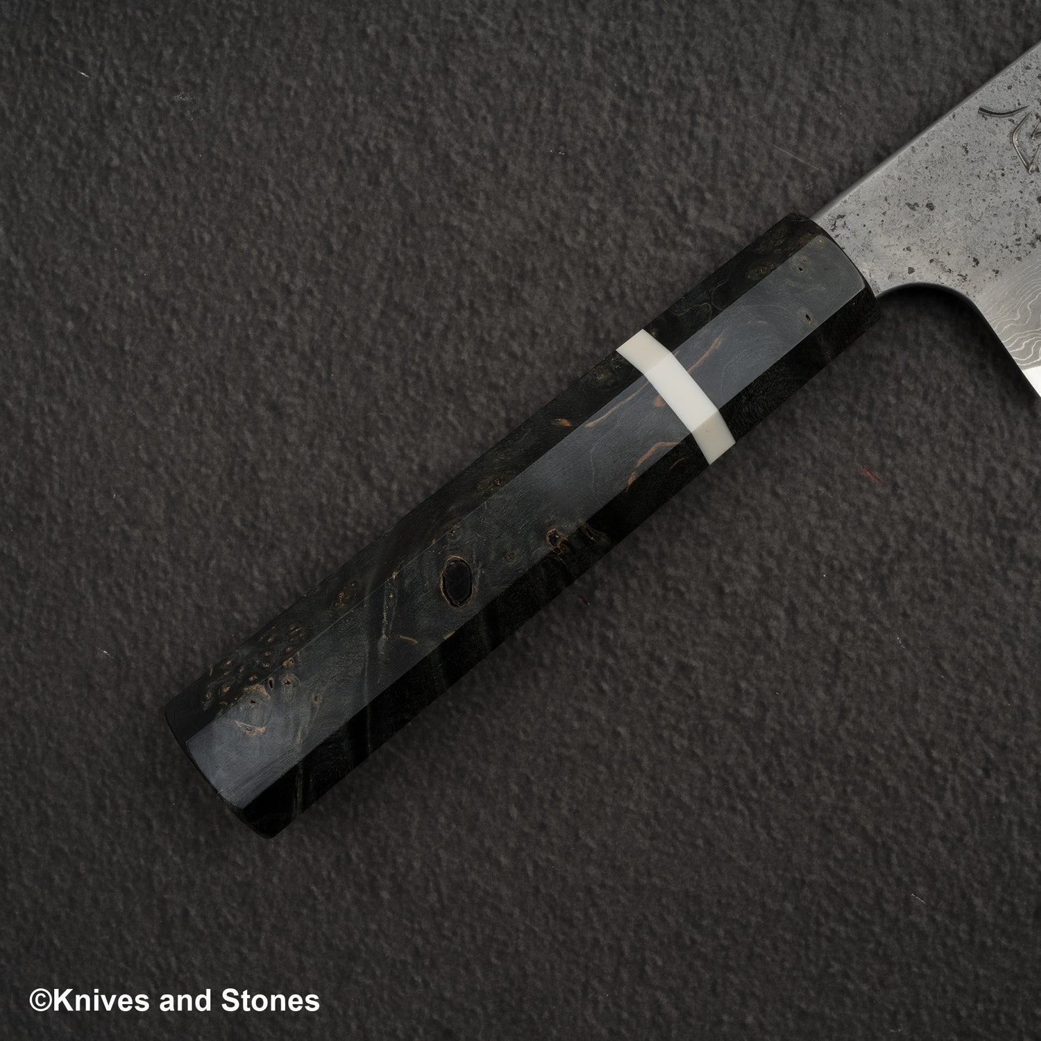 Nigara x Hatsukokoro Ryusui Blue 2 Damascus Nashiji  K-tip Gyuto 240mm