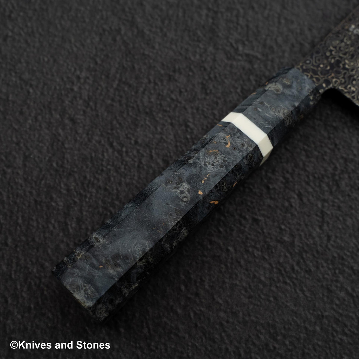 Hatsukokoro Saihyo SG2 黑染 黑大馬士革 三德 180mm 樺木