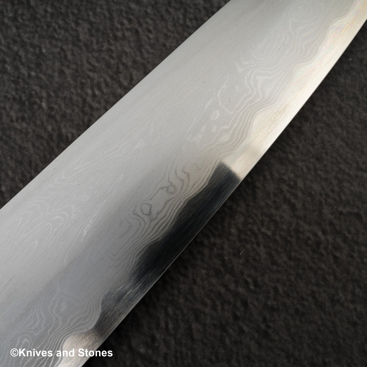 Hatsukokoro x Satoshi Nakagawa Blue 1 Damascus Gyuto 240mm