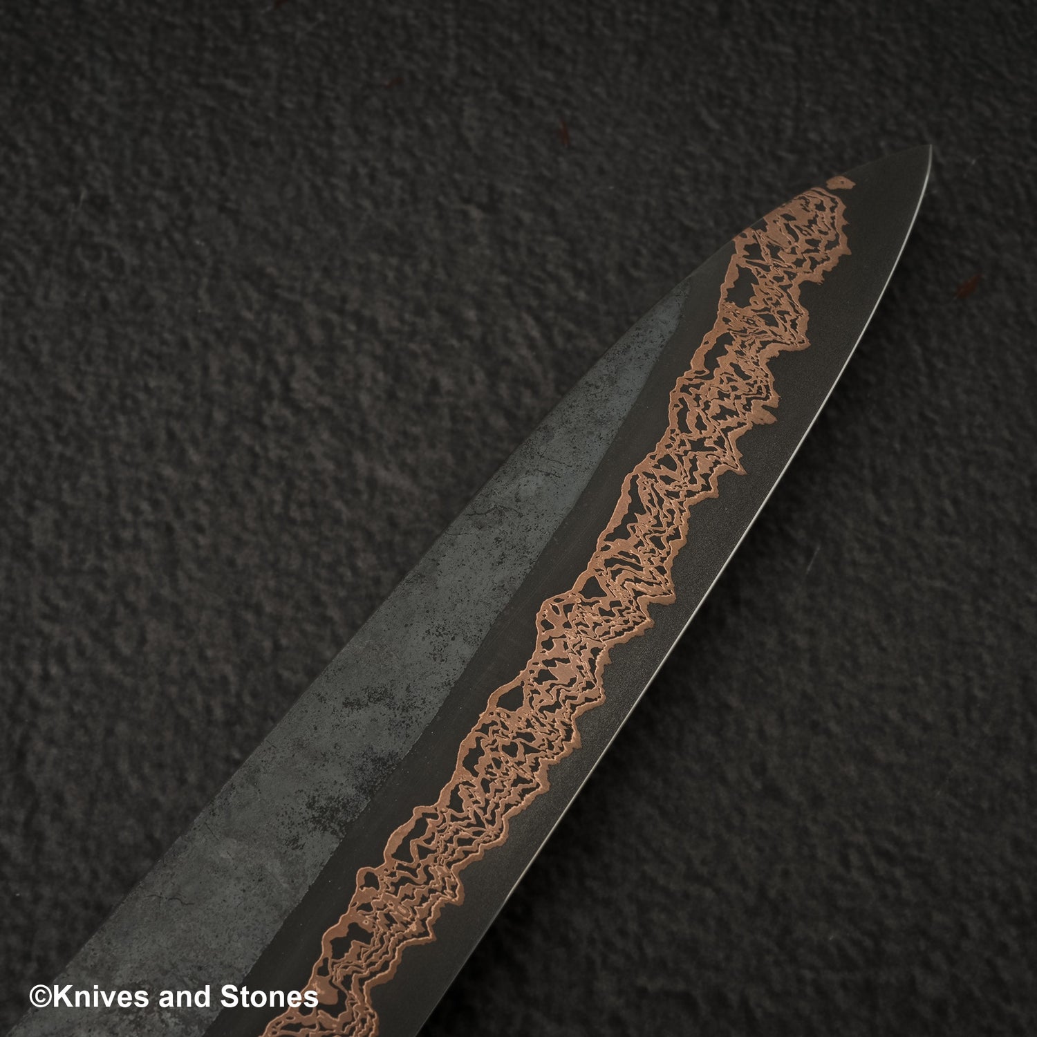 Hatsukokoro x Nigara Yorokobi SLD Copper Damascus Sujihiki 240mm Birch Handle