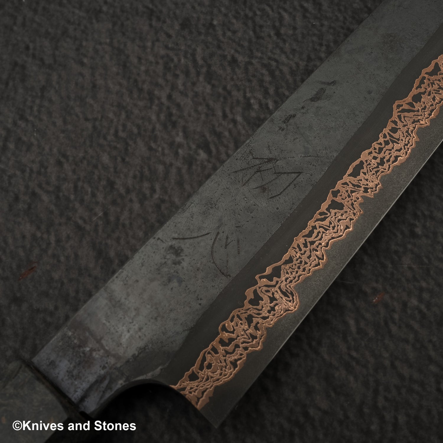 Hatsukokoro x Nigara Yorokobi SLD Copper Damascus Sujihiki 240mm Birch Handle