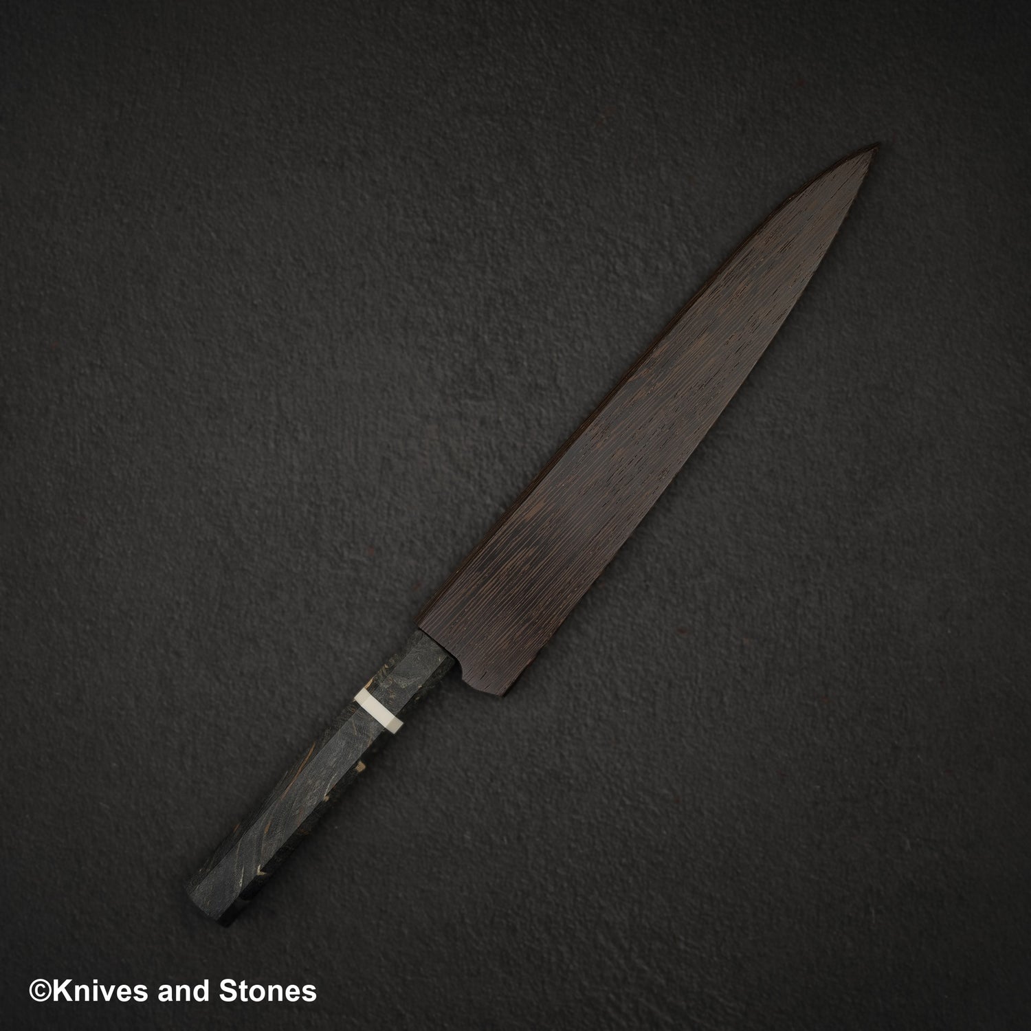 Hatsukokoro x Nigara Yorokobi SLD Copper Damascus Sujihiki 240mm Birch Handle