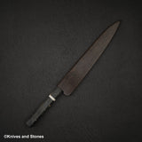Hatsukokoro x Nigara Yorokobi SLD 銅大馬士革 Sujihiki 240 毫米樺木手柄