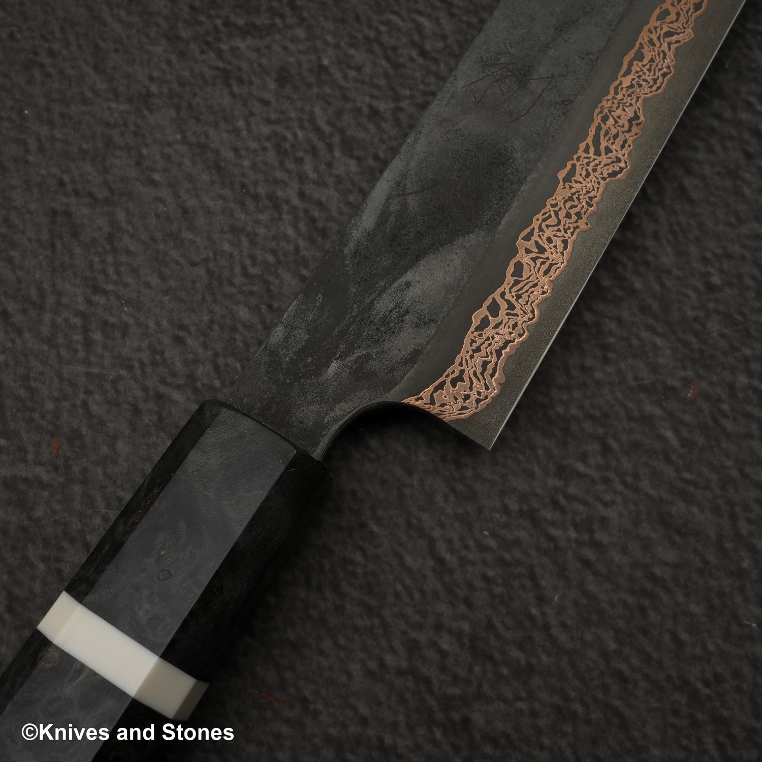 Hatsukokoro x Nigara Yorokobi SLD Copper Damascus Sujihiki 270mm Birch Handle
