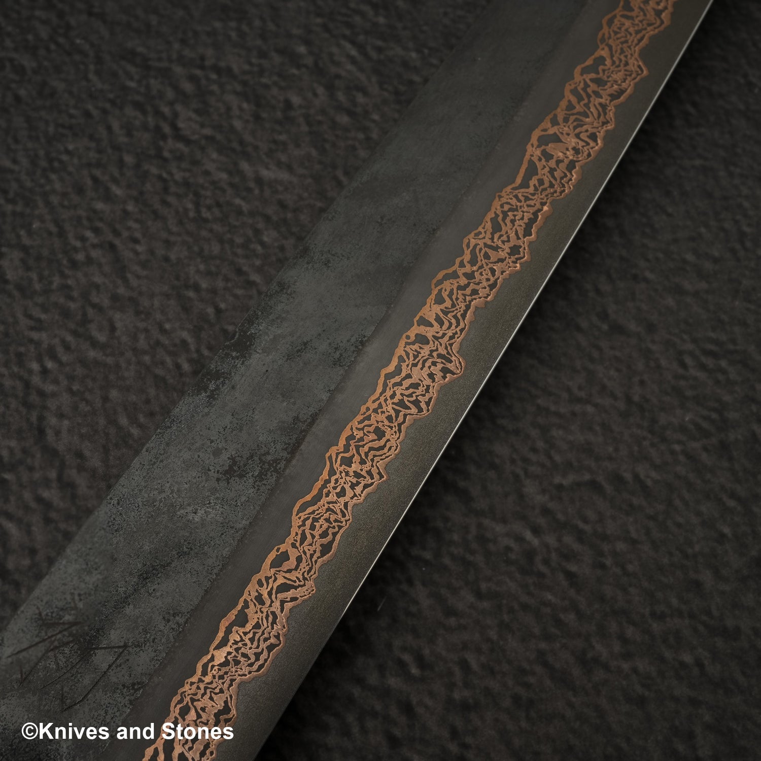Hatsukokoro x Nigara Yorokobi SLD Copper Damascus Sujihiki 270mm Birch Handle