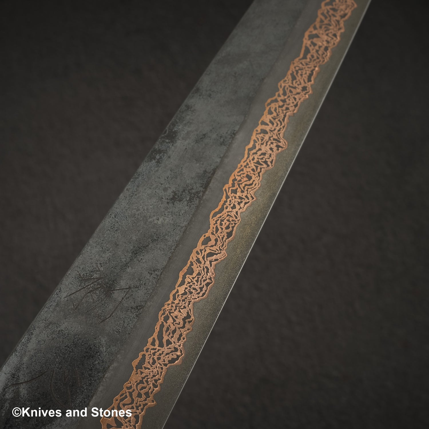 Hatsukokoro x Nigara Yorokobi SLD Copper Damascus Sujihiki 270mm Birch Handle