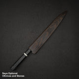 Hatsukokoro x Nigara Yorokobi SLD 銅大馬士革 Sujihiki 270 毫米樺木手柄