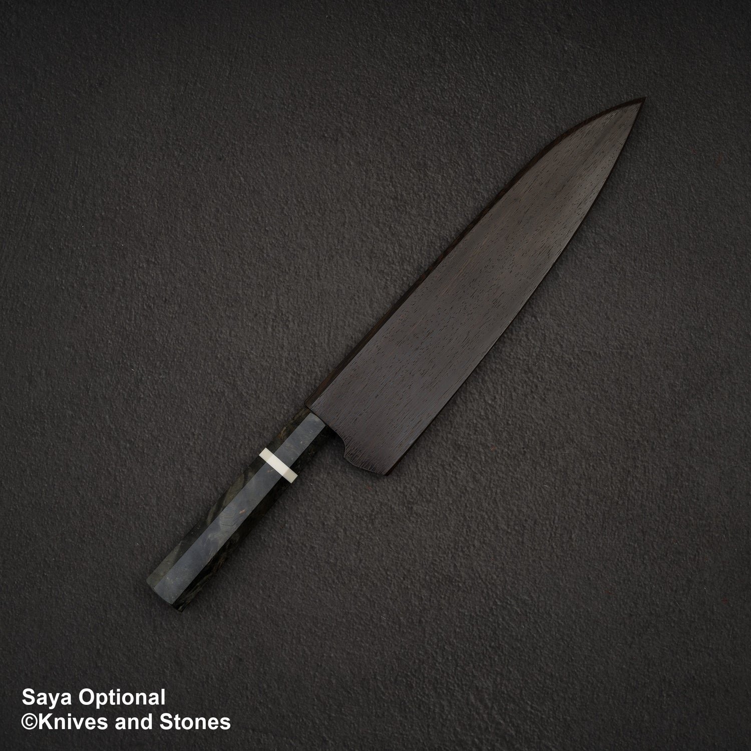 Hatsukokoro x Nigara Yorokobi SLD 銅大馬士革牛刀 240 毫米樺木手柄