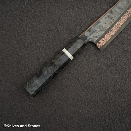 Hatsukokoro x Nigara Yorokobi SLD 銅大馬士革 K-tip Gyuto 240mm 樺木手柄