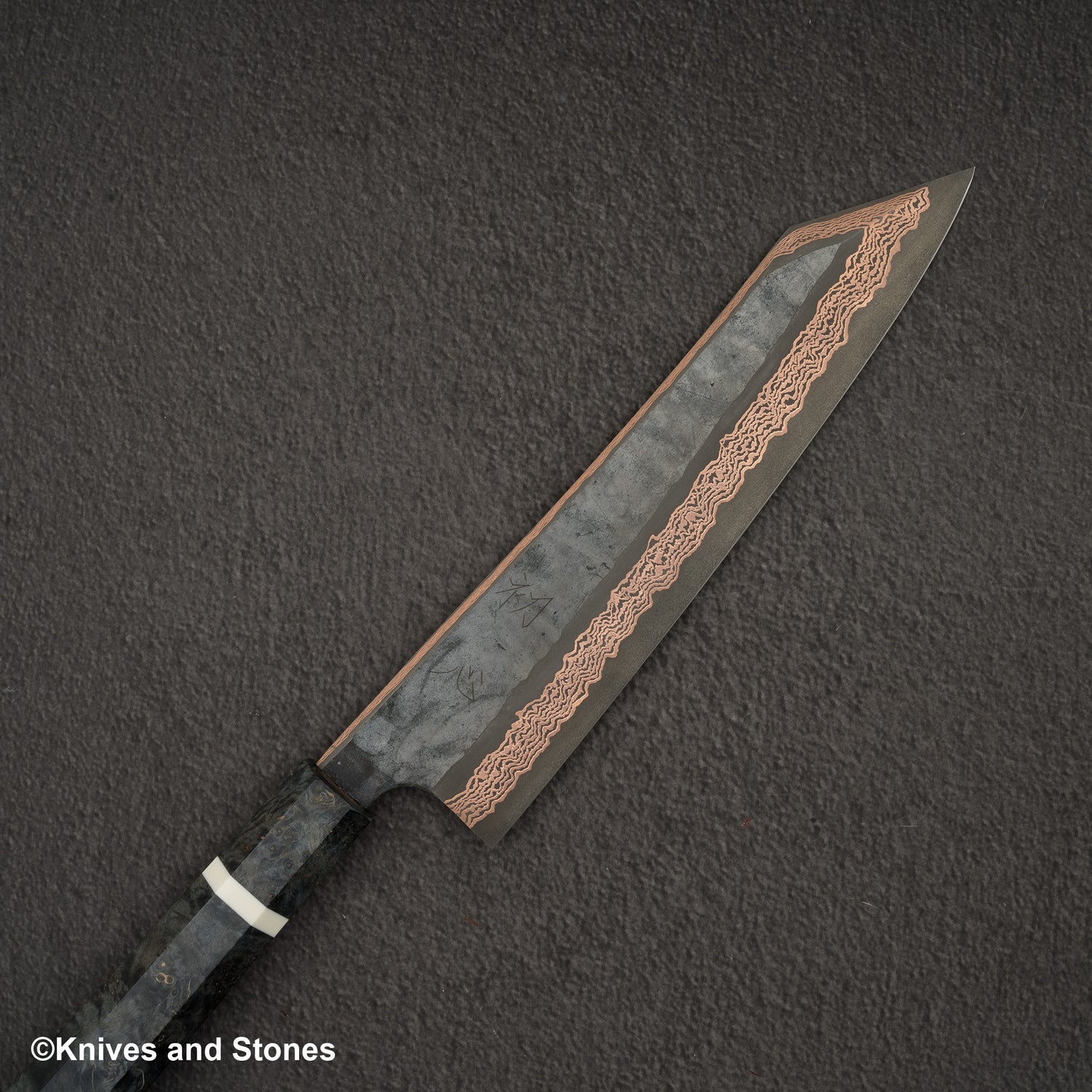 Hatsukokoro x Nigara Yorokobi SLD Copper Damascus K-tip Gyuto 240mm Birch Handle