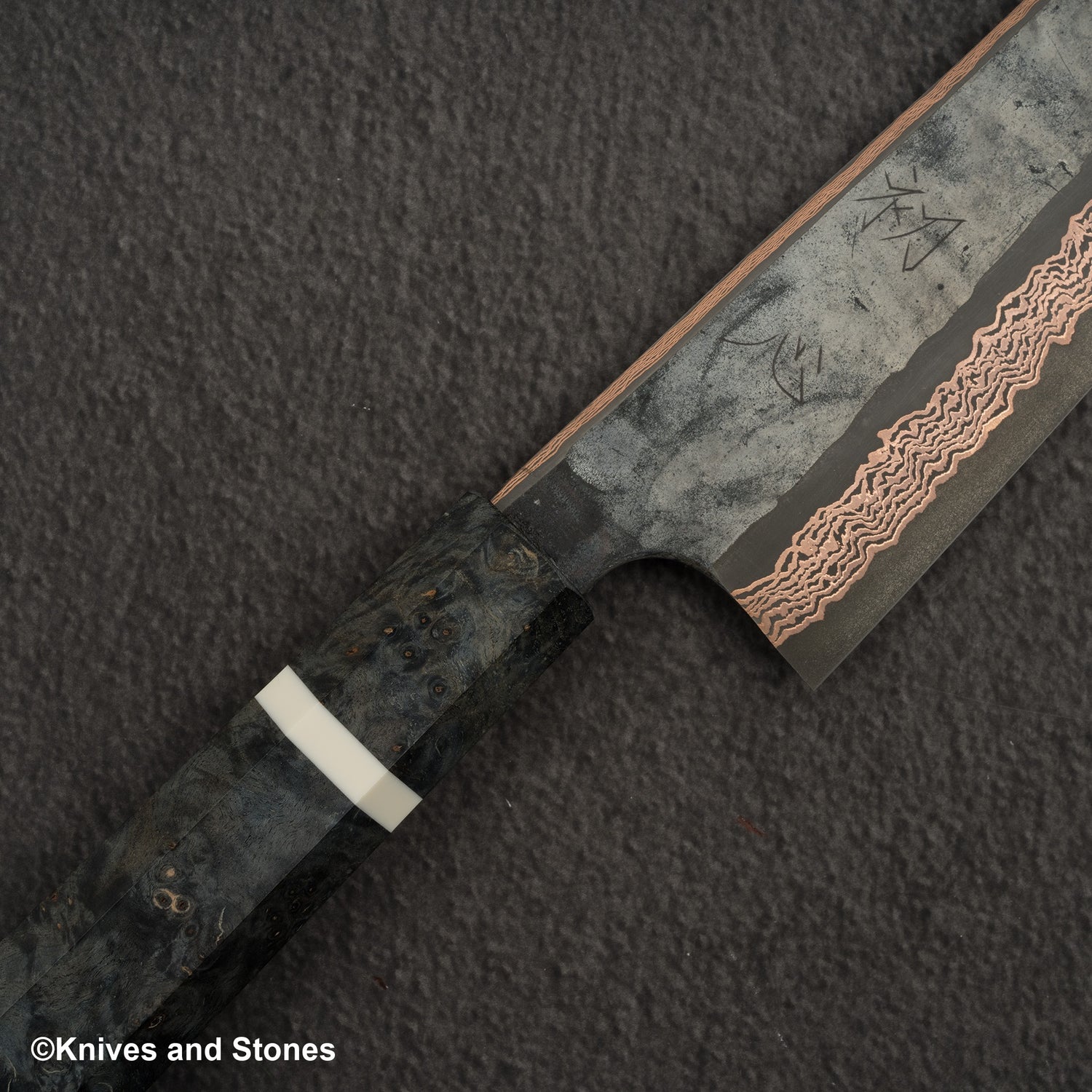 Hatsukokoro x Nigara Yorokobi SLD Copper Damascus K-tip Gyuto 240mm Birch Handle