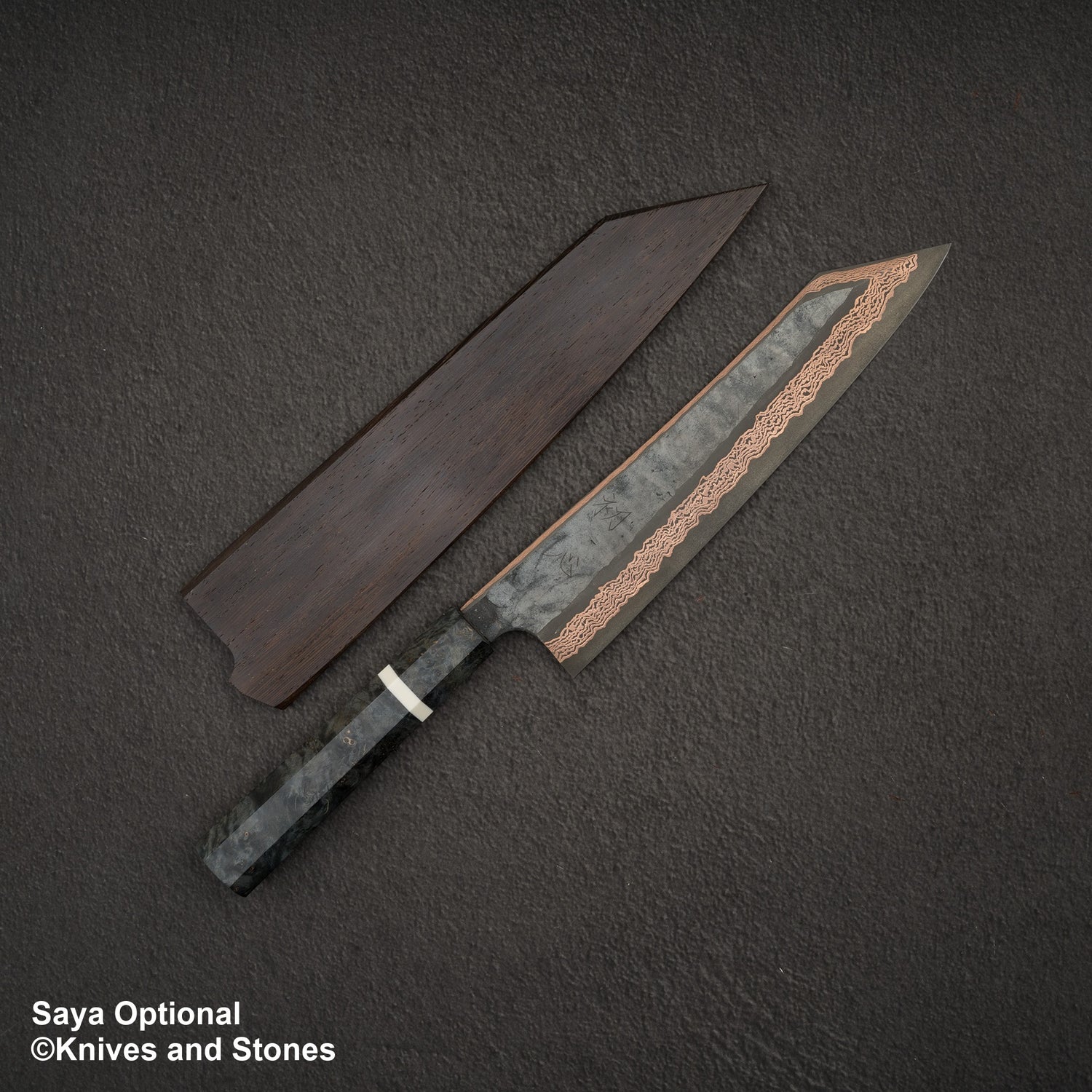 Hatsukokoro x Nigara Yorokobi SLD Copper Damascus K-tip Gyuto 240mm Birch Handle