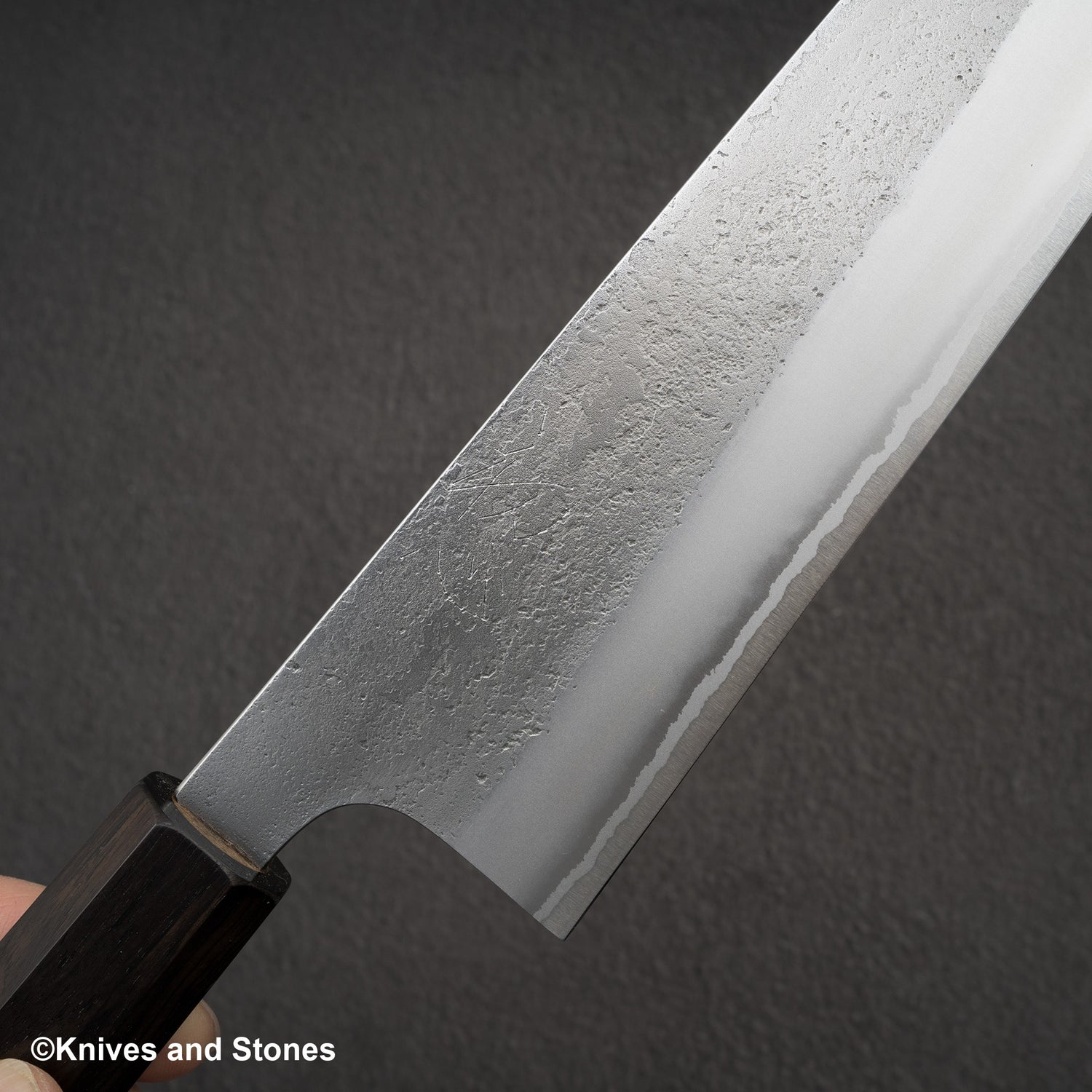 Hatsukokoro x Yoshikane White 2 Nashiji Gyuto 240mm Stainless Clad