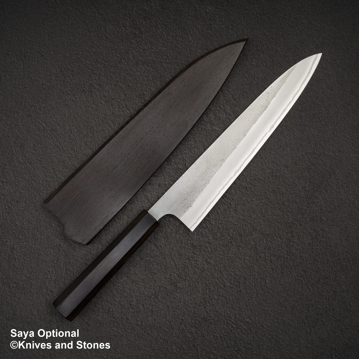 初心 x Yoshikane White 2 Nashiji Gyuto 240mm 不鏽鋼包層