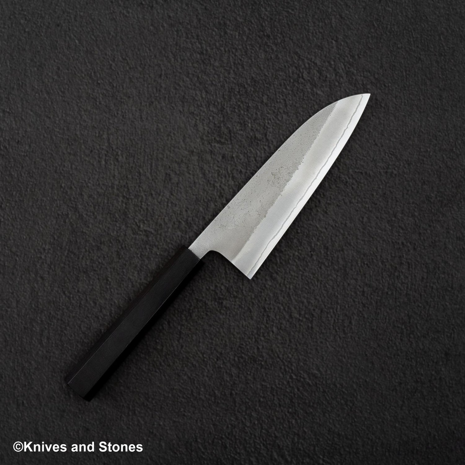 Hatsukokoro x Yoshikane White 2 Nashiji Santoku 170mm 不鏽鋼包覆烏木