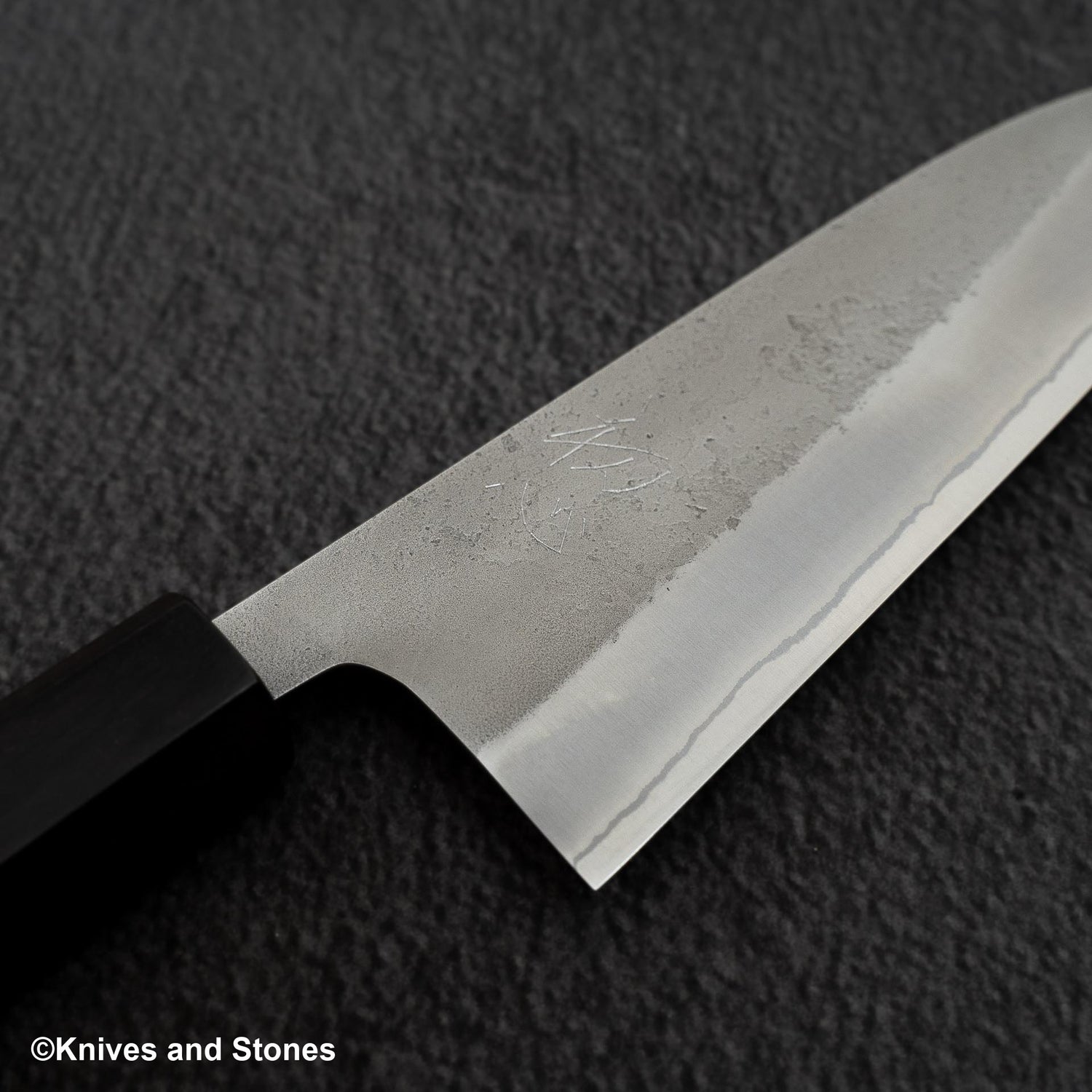 Hatsukokoro x Yoshikane White 2 Nashiji Santoku 170mm 不鏽鋼包覆烏木