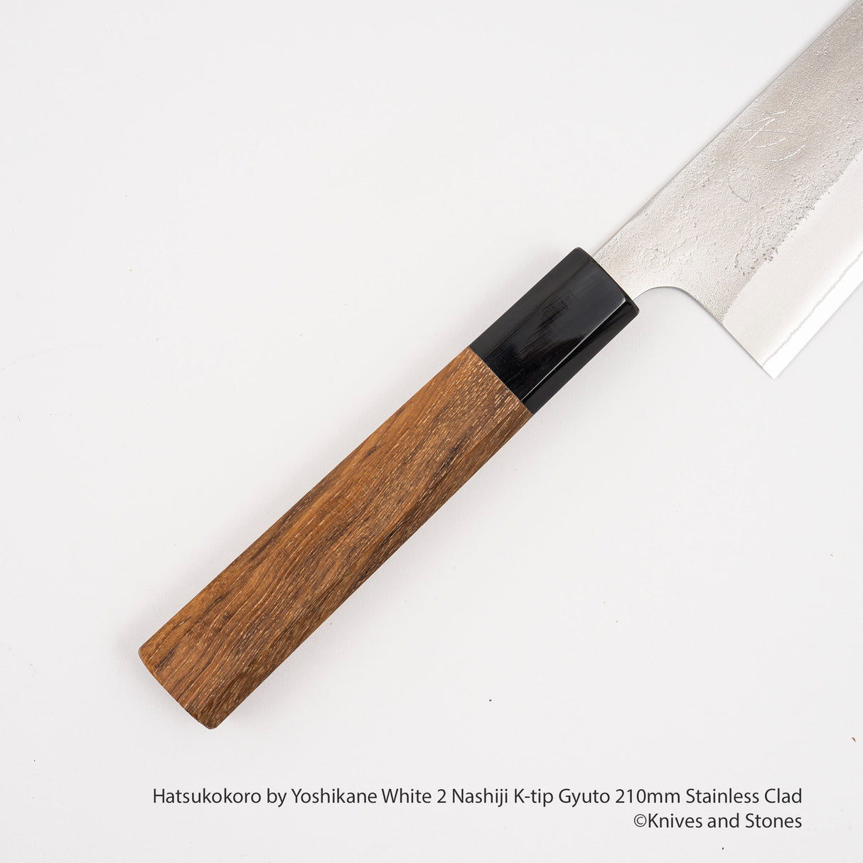 Yoshikane White 2 Nashiji K-tip Gyuto 210mm 不鏽鋼包覆
