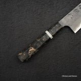 Nigara x Hatsukokoro Ryusui Blue 2 Damascus Santoku 170mm
