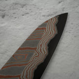 Hatsukokoro x Nigara Irodori Blue 2 Rainbow Damascus Gyuto 210mm