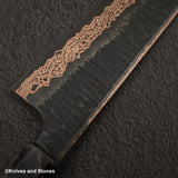 Hatsukokoro x Nigara Yorokobi SLD 銅土大馬士革 K-tip Gyuto 210mm 樺木手柄