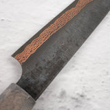 Hatsukokoro x Nigara Yorokobi SLD Copper Tsuchime Damascus Petty 150mm with Saya