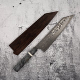 Hatsukokoro x Nigara Yorokobi Special SLD 黑內大馬士革 K 尖 Gyuto 240mm 樺木手柄